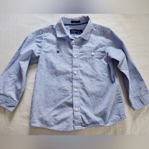 Mayoral Sky Blue Pin Stripe Casual Shirt